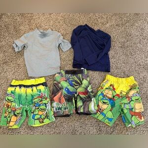Boys XS Ninja Turtles Swim Bundle